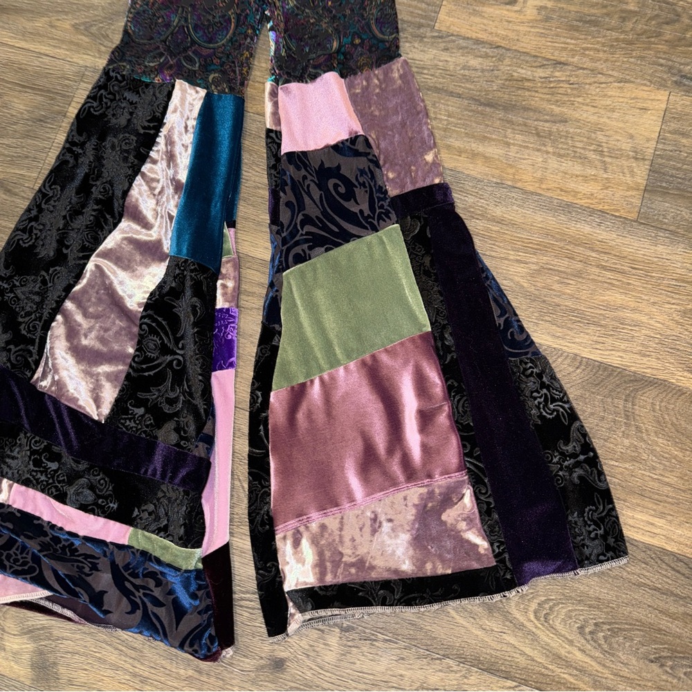 Lux Muse Patchwork Bell Bottom Pants - image 6